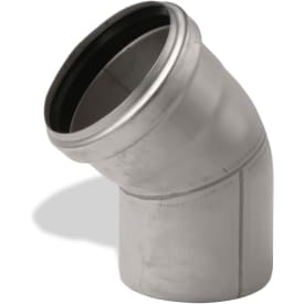 Aco Pipe afløbsbøjning, Ø50 mm, 30°, rustfrit stål