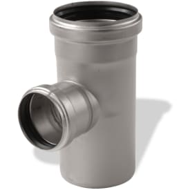 Aco Pipe grenrør, Ø110x75 mm, 87,5°, rustfrit stål