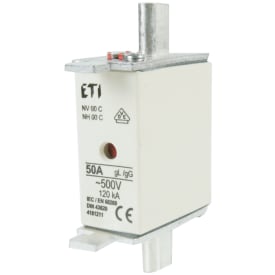 Sikring NH 000 50A 500V gL/gG