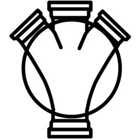 Wavin rense- & inspektionsbrønd 110x315 mm, højre/venstre tilløb