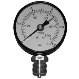 1/2" x 80 mm Manometer 10 bar