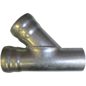 100 x 50 mm x 45° grenrørsavløp i stål GM-X