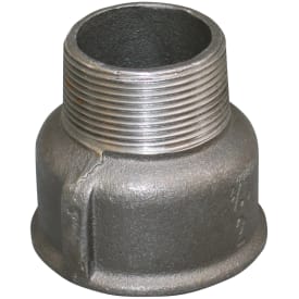 Sort spidsmuffe 3/4" x 1/2"