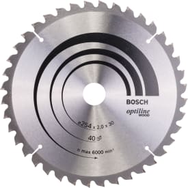 Bosch Professional Optiline Wood rundsavklinge Ø254/30 - 40tands