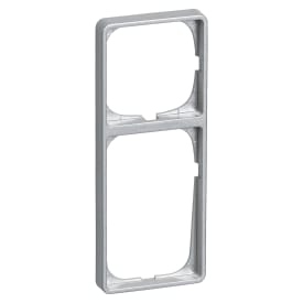 LK Fuga Baseline 50 ramme, 2,5 modul, metallic