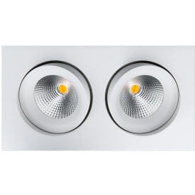 SG Armaturen Junistar Isosafe indbygningsspot, hvid