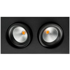 SG Armaturen Junistar Isosafe indbygningsspot, sort