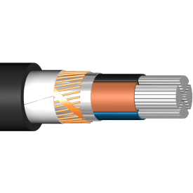 Kabel AXQJ 4x150/41 DCA, sort, T500