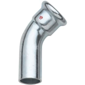 22 mm TURBO Steel bøjning 45G. muffe/nippel