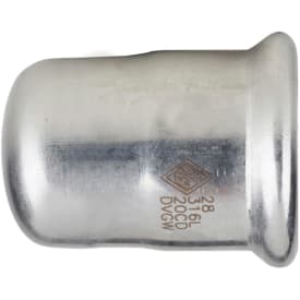 6 stk 108 mm TURBO Inox press slutmuffe
