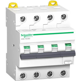 Schneider Electric Acti9 IC60 HPFi kombiafbryder, 4-polet, 25A