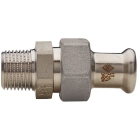 10 stk 15 x 1/2" TURBO Inox union muffe/nippel