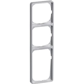 LK Fuga Baseline 50 ramme, 3,5 modul, metallic