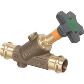 Viega Easytop KRV skråsædeventil, brugsvand, varme, 54 mm