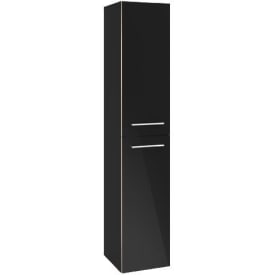 Villeroy & Boch Avento A894 højskab, 34,6x176 cm, venstre, sort