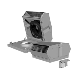 Tagventilator TKV 300x300 sort m/EC motor 230 V