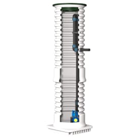 WaterCare 425 x 1500 x 40 mm PE-pumpebrønd til dræn m/Flygt SXM2