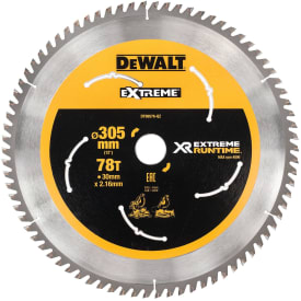 DEWALT rundsavklinger til akkusave, Ø305/30 mm, 78 td.