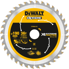 DEWALT rundsavklinger til akkusave, Ø190/30 mm, 36 td.