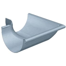 Rheinzink gering udvendig, halvrund 11" (285mm) - Blågrå