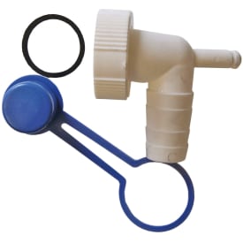 Afløbsstuds 1" x slangestuds til kondenstilslutning