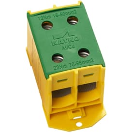 Katko Klemme AL/CU KL2x95PE, 2x16-95 mm², 400/490A, gul/grøn