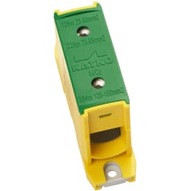 Katko Klemme AL/CU KL1x150PE, 1x25-150 mm², 500/640A, gul/grøn