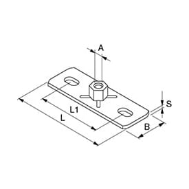 fischer M10 - 30 x 80 mm rustfri, syrefast monteringsflens