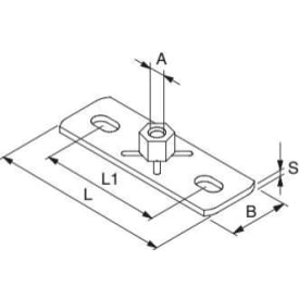 fischer M10 - 30 x 80 mm galvaniseret montageflange