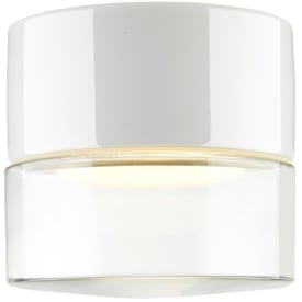 Loft- og væglampe Giza GX53, hvid/klar, IP44