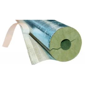 Rockwool rørskål med tape til 76mm rør, 30 mm isoleringstykkelse, 1 meter