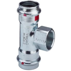 Viega Prestabo forzinket T-stykke t/varmeanlæg 22 x 3/4" x 22 mm