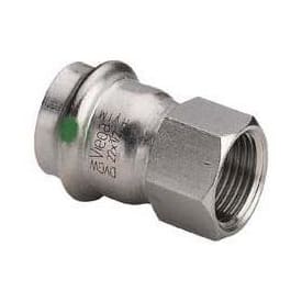 Viega Sanpress rustfri overgangsmuffe t/brugsvand 28 mm x 3/4"