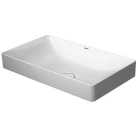 Duravit DuraSquare toppmontert servant, 60x34,5 cm, med wondergliss, hvit
