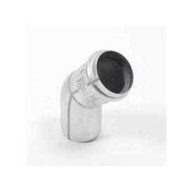 Ø 75 mm x 45° Bøjning rustfri AISI304/EN1.4301 BLÜCHER