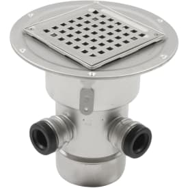 Blücher Square afløbsskål, til beton og flisegulv, Ø110 mm