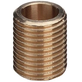 Rødgods sammenskåret nippelrør, 1 1/4"