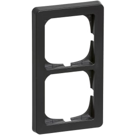 LK Fuga Baseline 63 ramme, 2x1 modul, koksgrå