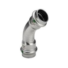 Viega Sanpress rustfri bøjning t/brugsvand 15 mm - 45 grader