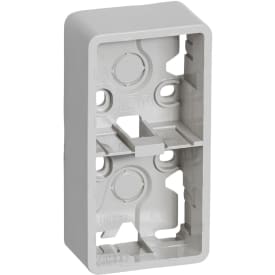 LK Fuga Baseline 50 underlag, 2x1 modul, lysegrå