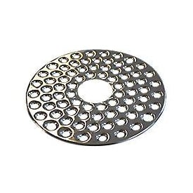 H.F. Hansen afløbsrist, Ø155 mm, krom