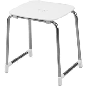 Hefe krakk, hvit/krom