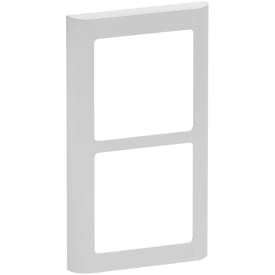 LK Fuga 63 Soft designramme 2x1 modul i lysegrå