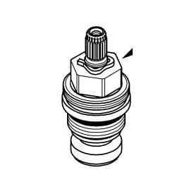 Grohe ventiloverdel (spindel) 1/2"