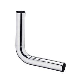 Afgangsrør, Ø32mm, 220x250 mm, krom