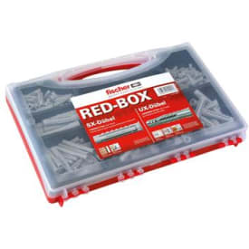 Fischer Sortimentslåda med SX- och UX-pluggar, Ø5 - Ø10, 290 st