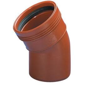 Wavin 110 mm PP kloakbøjning, 15°