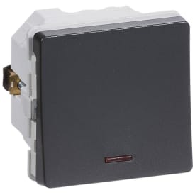 LK Fuga timer 8A, 1 modul, koksgrå