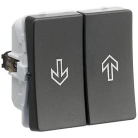 LK Fuga Afbryder jalousi, 1 modul, Koksgrå