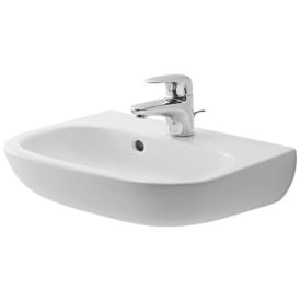 Duravit D-kode vegghengt servant, 45x34 cm, hvit